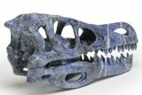 Carved Sodalite Dinosaur Skull #218483-5